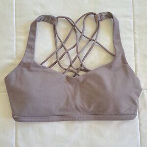 Lululemon Free to Be Bra Wild Light Support, A/B Cup / purple/grey - size 6